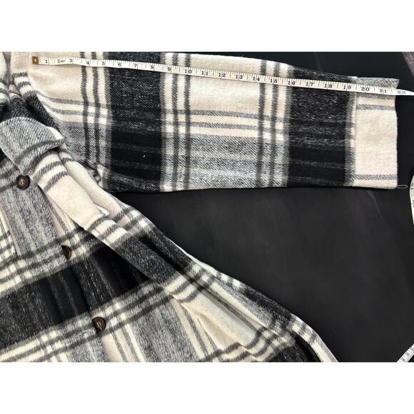 Romantic Hub Plaid Button-Up Shirt Jacket Size XL - Picture 7 of 7